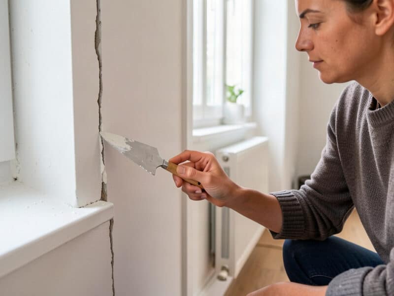 Comment réparer une fissure dans un mur ?
